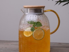 家用锤纹冷水壶防爆耐热高温玻璃凉水壶凉开水杯子大容量茶壶套装 (348播放)